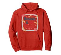 Bandaids & Big Hearts: Regalo di riconoscimento per un'infermiera premurosa Felpa con Cappuccio, Unisex per Adulti, Rosso, S