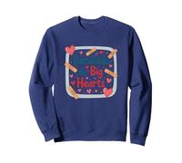 Bandaids & Big Hearts: Regalo di riconoscimento per un'infermiera premurosa Felpa, Unisex per Adulti, Navy, XXL