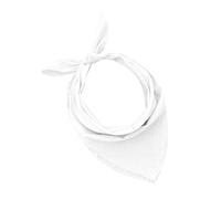 BANDANA 100% cotone SET da 3/5/10 per Donna Uomo Bambini Unisex Tinta Unica e/o con Motivo Paisley COD. A644 (Set 5 pz, Tinta Unica, Bianco)