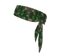 Bandana a doppia faccia con serpente verde stampato per uomini e donne per calcio, yoga, fitness, fascia Ninja