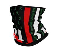 Bandana America Flag Fight National Black HIV Aids Awareness Protezione UV Sciarpa al Collo Lavabile Ghetta per Pesca Ciclismo Donna