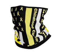 Bandana Bandiera Americana per La Sensibilizzazione Contro Il Cancro Infantile Durevole Sciarpa A Tubo Protezione UV Decorazione Facciale per Uomo Estivo Yoga