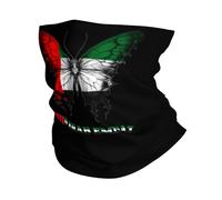 Bandana Bandiera delle Farfalle degli Emirati Arabi Uniti Traspirante Sciarpa A Tubo Antipolvere Protezione del Viso per Campeggio Yoga Escursionismo