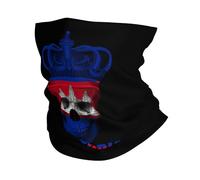 Bandana Bandiera Dell'Honduras con Il Teschio del Re Protezione UV Passamontagna Poliestere Protezione del Viso per Ciclismo Snowboard Estivo