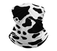 Bandana Black And White Cow Print Traspirante Ghetta da Collo Multiuso Sciarpa a Tubo per Sports Estivo 26X30cm
