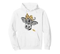 Bandana con Mandala, Mucca, Girasole, Stile Rustico, per Amanti degli Animali Felpa con Cappuccio