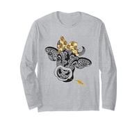 Bandana con Mandala, Mucca, Girasole, Stile Rustico, per Amanti degli Animali Maglia a Manica