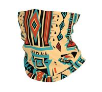Bandana con motivo etnico, sciarpa azteca, scaldacollo, scaldacollo, sciarpa, maschera per il viso, fascia senza cuciture, tubo magico, passamontagna multifunzionale, per uomini e donne, sport