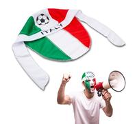 Bandana Copricapo Italia per Tifosi della Nazionale, Traspirante ed Elastica, Sportiva, Bandiera Italiana con Pallone da Calcio, Cappello Sportivo, Accessorio Perfetto per Lo Sport