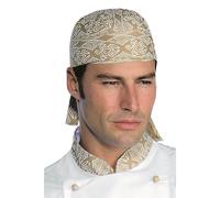 Bandana Cuoco Beige Maori 95 Unisex Isacco | Cappello Chef Pizzaiolo