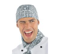 Bandana Cuoco Bianca New York Unisex Isacco chef cappello pizzaiolo
