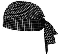 Bandana da Chef Professionale, Cappello da Cuoco Unisex Regolabile, vari Colori e fantasie (a quadri -24)