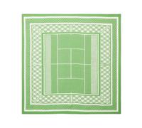 Bandana da tennis Lacoste Print Scarf - billiard green/flour - Verde