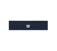 Bandana da tennis Wilson Logo Wide Headband - classic navy - Blu