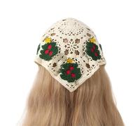 Bandana Donna Fascia for capelli avvolgente con sciarpa triangolare lavorata a maglia creativa for fasce for capelli da donna(Green)