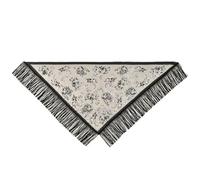 Bandana Donna Sciarpa a triangolo con fiori in velluto da donna, in pizzo traforato, da donna, con testa a cento con sciarpa alla moda