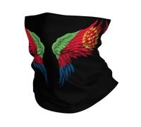 Bandana Eritrea Flag White Resistente alla Polvere Face-Mask Adatto A Ogni Condizione Meteo Paracollo per Uso Quotidiano Sport Corsa 2 Pezzi