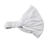 Bandana/Fasce per Capelli Bianca - Tinta Unita in Cotone - Funzione 3 in 1 con Fascia Elastica - Accessori da Spiaggia Mare e Piscina (1 BIANCA)