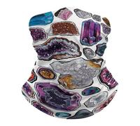 Bandana Geodes And Rocks Elastico Protezione del Viso Durevole Sciarpa a Tubo per Campeggio Ciclismo 26X30cm