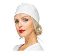 Bandana Havana Unisex Bianca in Cotone con Lacci per Medico e Cuoco - Isacco