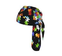 Bandana leggera da ciclismo con stampa a forma di cuore, per la consapevolezza dell'autismo, ad asciugatura rapida, per escursionismo, arrampicata all'aperto