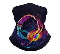 Bandana Musica con Gradiente di Colore Versatili Passamontagna Elegante Fascia per Capelli per Pesca Donna Bambini