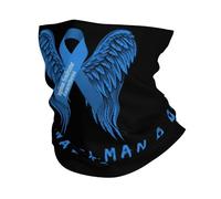 Bandana Nastro di Sensibilizzazione sulla Sindrome di Angelman, Ala Bianca Protezione UV Passamontagna Traspirante Ghetta da Collo per Campeggio Snowboard Ciclismo