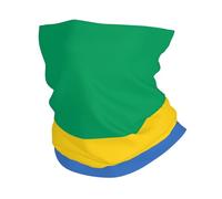 Bandana Sport Multifunzione Gabon Bandiera Sciarpa Collo Wind Mask Unisex Tutte Stagioni Senza Cuciture Alta Elasticità Traspirante Asciugatura Rapida Morbido Pelle Sport Estivo Anti UV