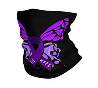 Bandana Stop Violence Flag - Sensibilizzazione sulla Violenza Domestica Lavabile Scaldacollo Elastico Ghetta per attività Arrampicata Ciclismo