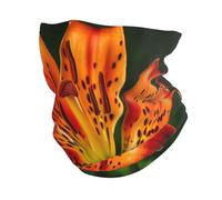 Bandana Tiger Lily Lana Merino Face Snoods Traspirante Sciarpa A Cerchio per Pesca Moto Escursionismo 2 Pezzi