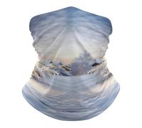 Bandana Winter Snowy Stampato Scaldacollo Elastico Sciarpa a Tubo per Estivo attività 26X30cm