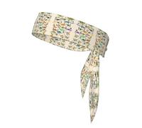 Bandane per capelli alla moda con stampa di dinosauri, unisex, per attività sportive, corsa, yoga, ciclismo