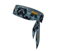 Bandane per capelli alla moda con stampa grafica 3D con universo e spazio, unisex, per jogging, ciclismo, yoga e altro ancora