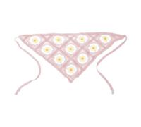 Bandane per capelli floreali Fazzoletto per capelli per donne ragazze sciarpe per capelli con fiori estati triangolo fazzoletto con cravatte regali sciarpa triangolare per le donne