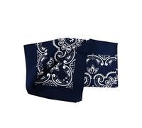 Bandane quadrate in 100% cotone, 70 x 70 cm, per uomini e donne (1 pezzo, blu navy), Blu, Taglia unica