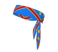 Bandane sportive con stampa bandiera del Congo - eleganti e confortevoli fasce per il sudore atletiche per corsa, yoga, ciclismo