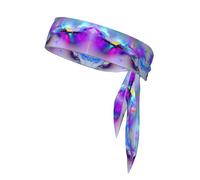 Bandane sportive con stampa Northern Lights Painting Headtie Bandane - eleganti e confortevoli fasce per il sudore atletiche per corsa, yoga, ciclismo