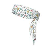 Bandane sportive per capelli, unisex, con stampa astratta, biologia, chimica, per allenamento, atletica, estate, ciclismo e molto altro ancora