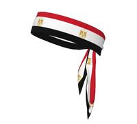 Bandane sportive per la testa, unisex, con stampa bandiera egiziana, fascia per capelli per allenamento, fasce per il sudore atletiche estive, ciclismo e altro ancora
