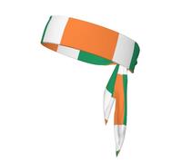 Bandane sportive per la testa, unisex, con stampa bandiera irlandese, fascia per capelli per allenamento, fasce per il sudore atletiche estive, ciclismo e altro ancora