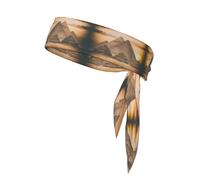 Bandane vintage con stampa piramidale egiziana - elegante e confortevole fascia per il sudore atletica per corsa, yoga, ciclismo