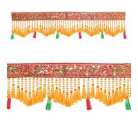 Bandanwar decorativo da appendere alla porta, in tessuto artificiale, da appendere alla parete, per porta principale, ingresso, finestra, tempio, soggiorno, decorazione per la casa, decorazione