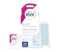 BANDAS DE CERA depilatorias faciales pure piel sensible 20 u