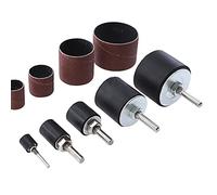 Bandas de lijado, 20 pz/25 pz Nastro abrasivo Grana 80 120 Carta vetrata Levigatrice a tamburo lunga e corta con manicotti for levigatrice a mandrino Utensili rotanti Carta vetrata(B)