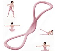 Bandas de Resistencia, Banda de Ejercicio Shiftalter, Bandas de Resistencia Luminousdo, Bandas de Ejercicio en Forma de 8 para Mujeres y Hombres, Brazo,Cuerda de Yoga (Pink 25lbs)