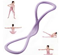 Bandas de Resistencia, Banda de Ejercicio Shiftalter, Bandas de Resistencia Luminousdo, Bandas de Ejercicio en Forma de 8 para Mujeres y Hombres, Brazo,Cuerda de Yoga (Purple 25lbs)
