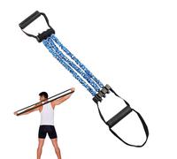 Bandas di stretching - Tiratore con manico resistente | Tiratore con impugnatura antiscivolo a 3 fori per allenamento, yoga, casa, palestra