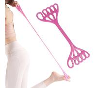 Bandas elásticas de resistencia: correas elásticas para hombros, brazos y espalda, tensión ajustable, anillos de agarre para los dedos, látex fuerte de Ideal para fitness en casa,