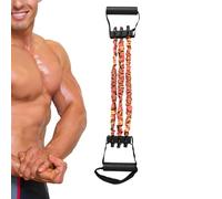 Bandas stretching | Elastico di resistenza - Tiratore con impugnatura antiscivolo a 3 fori per allenamento, yoga, casa, palestra