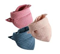 Bandati Bandana Da 3 Set Cotone Super Morbido 4 Strati Utilizzati Per 0-36 Mesi Regalo In Cotone.